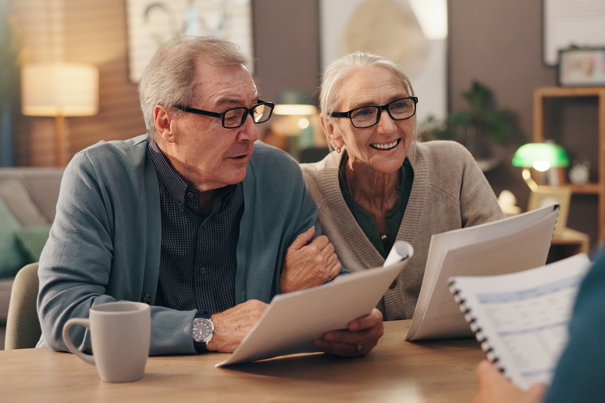 Couple with Life Insurance as part of their financial plan